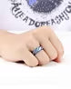 Silver-Plated Stainless Steel Band Ring