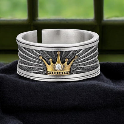 Crown Ring in Stainless Steel