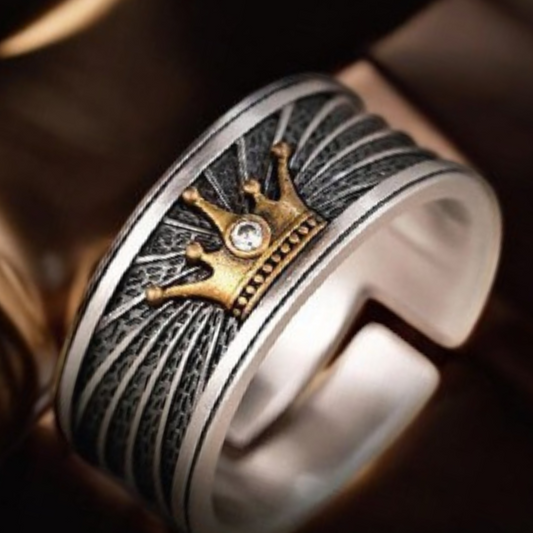 Crown Ring in Stainless Steel